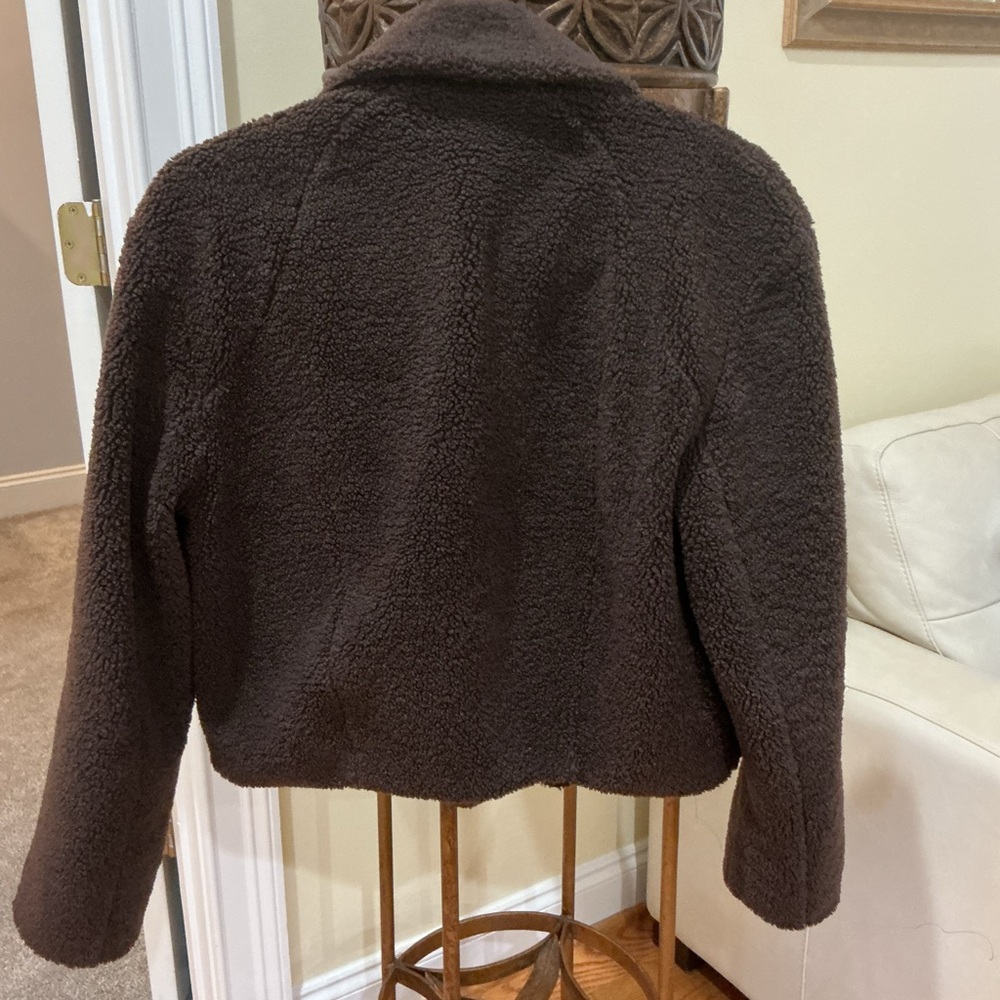 Lululemon Textured Fleece Collared Jacket Espresso $168 - Picture 4 of 6